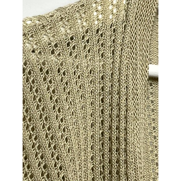 Time and Tru Sweater Womens Plus Size XXL 20 Cardigan Tan Knit Fall Work Casual - Picture 13 of 13